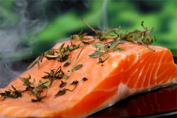 Salmon with Omega 3 Fatty Acids for Eyes